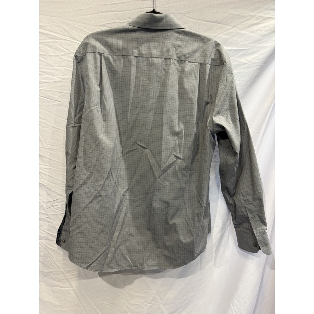 (Lot 2)Jos. A. Bank Reserve Tailored Fit Dress Shirt L Check Gray Blue - Picture 2 of 8